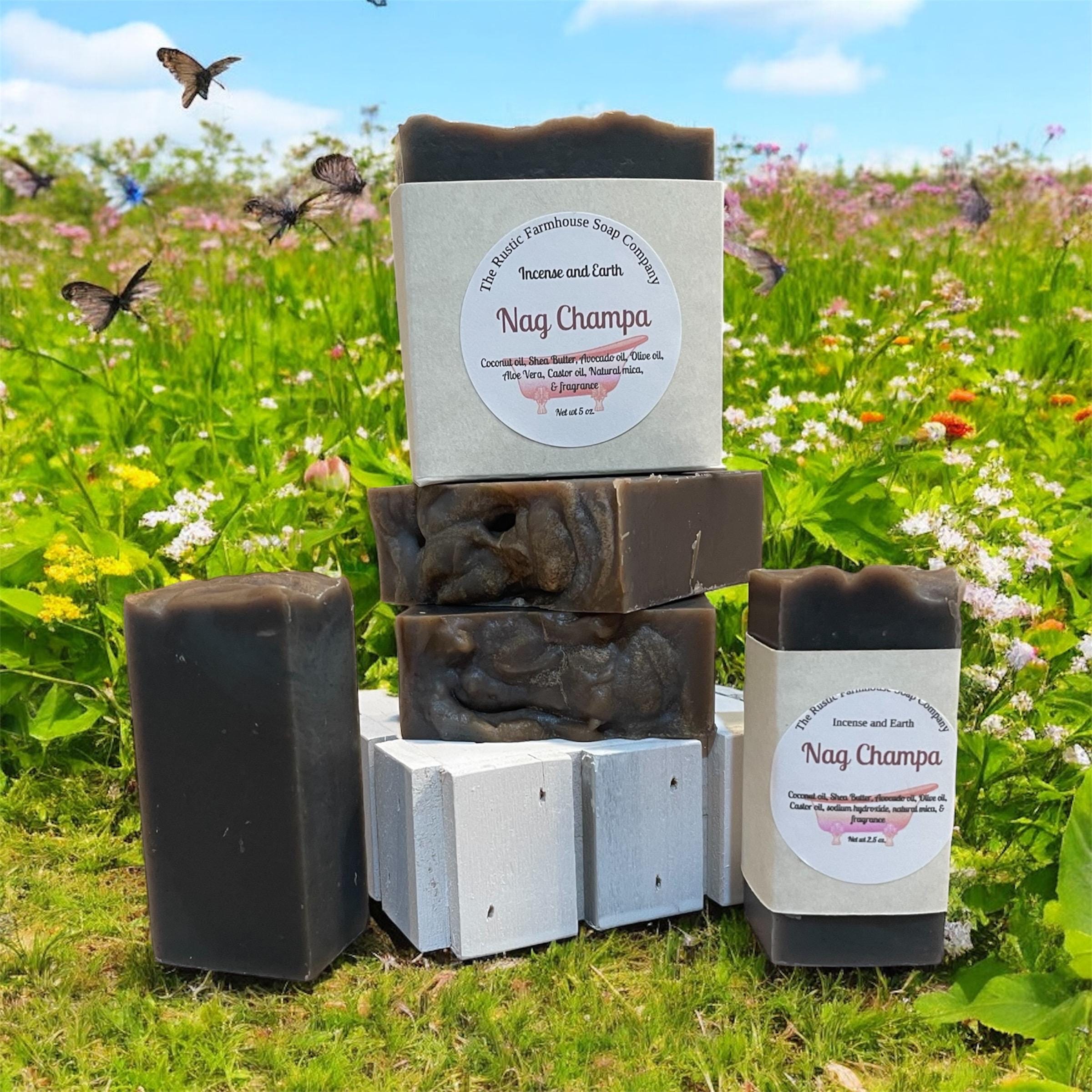 Handcrafted Nag Champa Soap: Natural Shea Butter Soap Bar