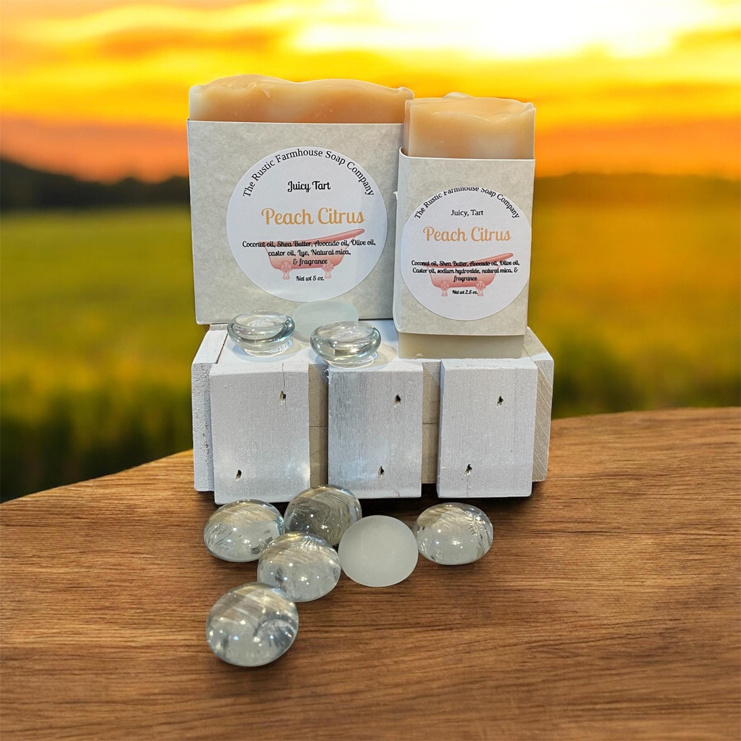Handcrafted Natural Soap: Shea Butter, Coconut Oil - Prach Citrus Scent