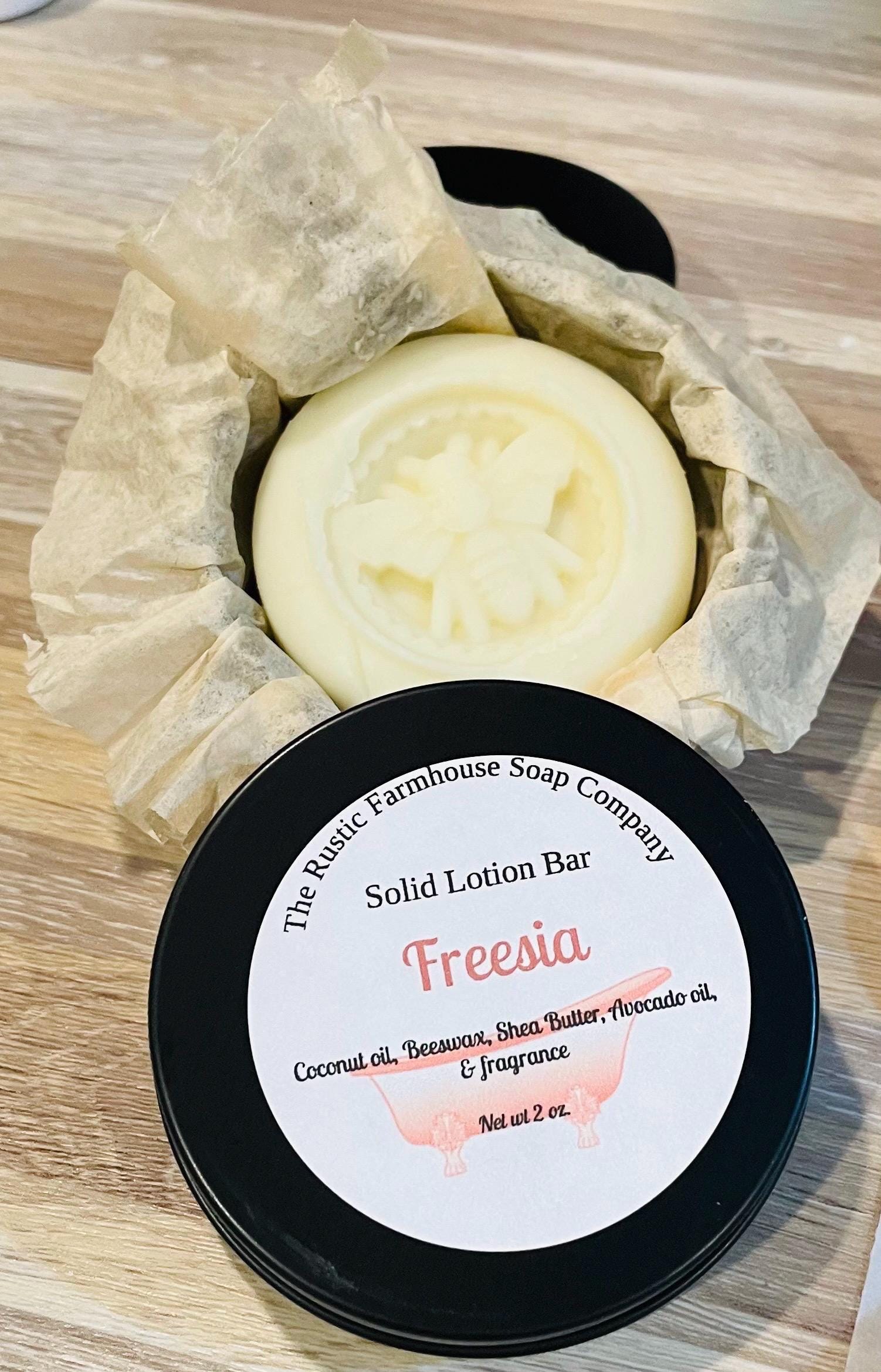 All Natural Solid Lotion Bar: Shea Butter, Beeswax, Coconut Oil