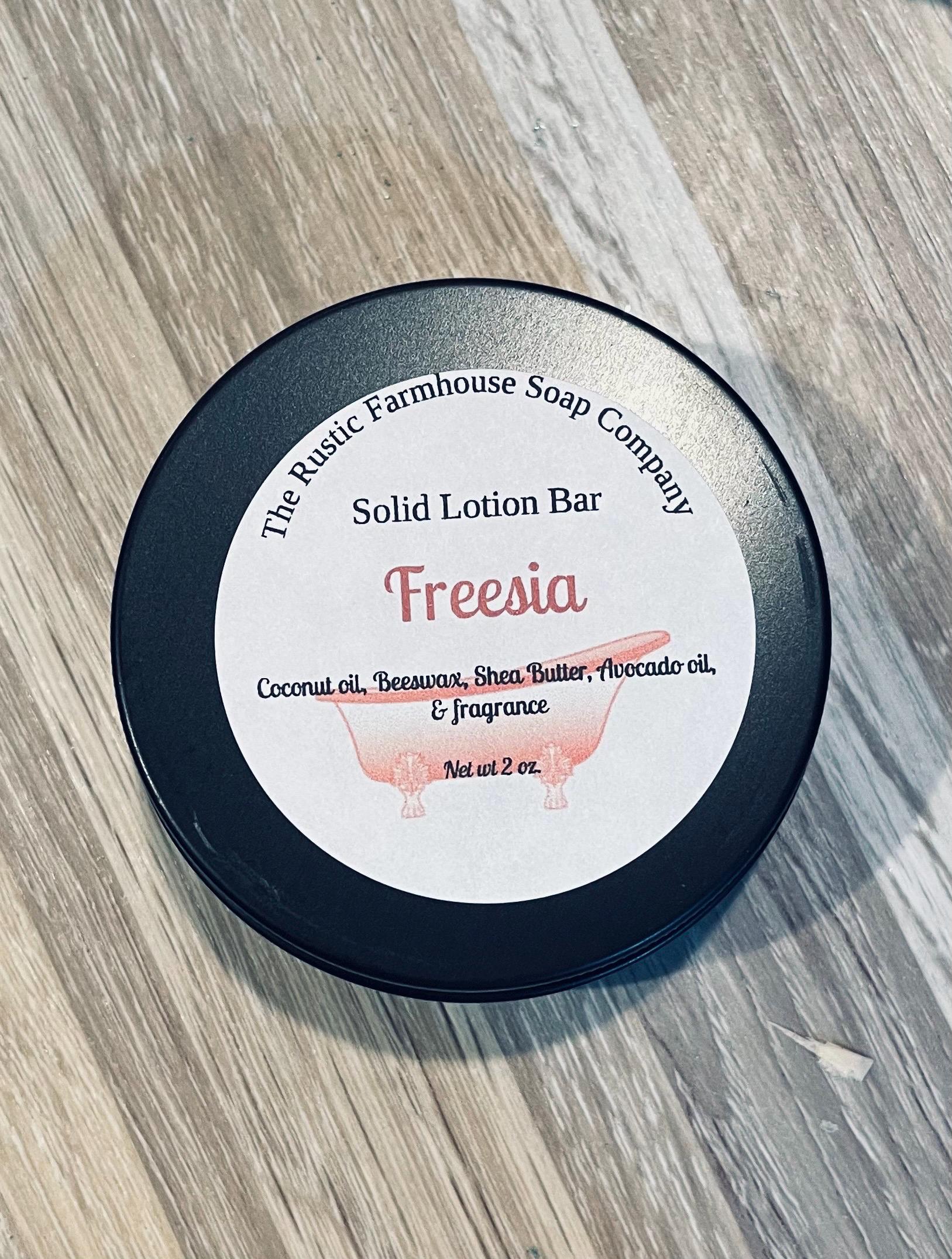 All Natural Solid Lotion Bar: Shea Butter, Beeswax, Coconut Oil