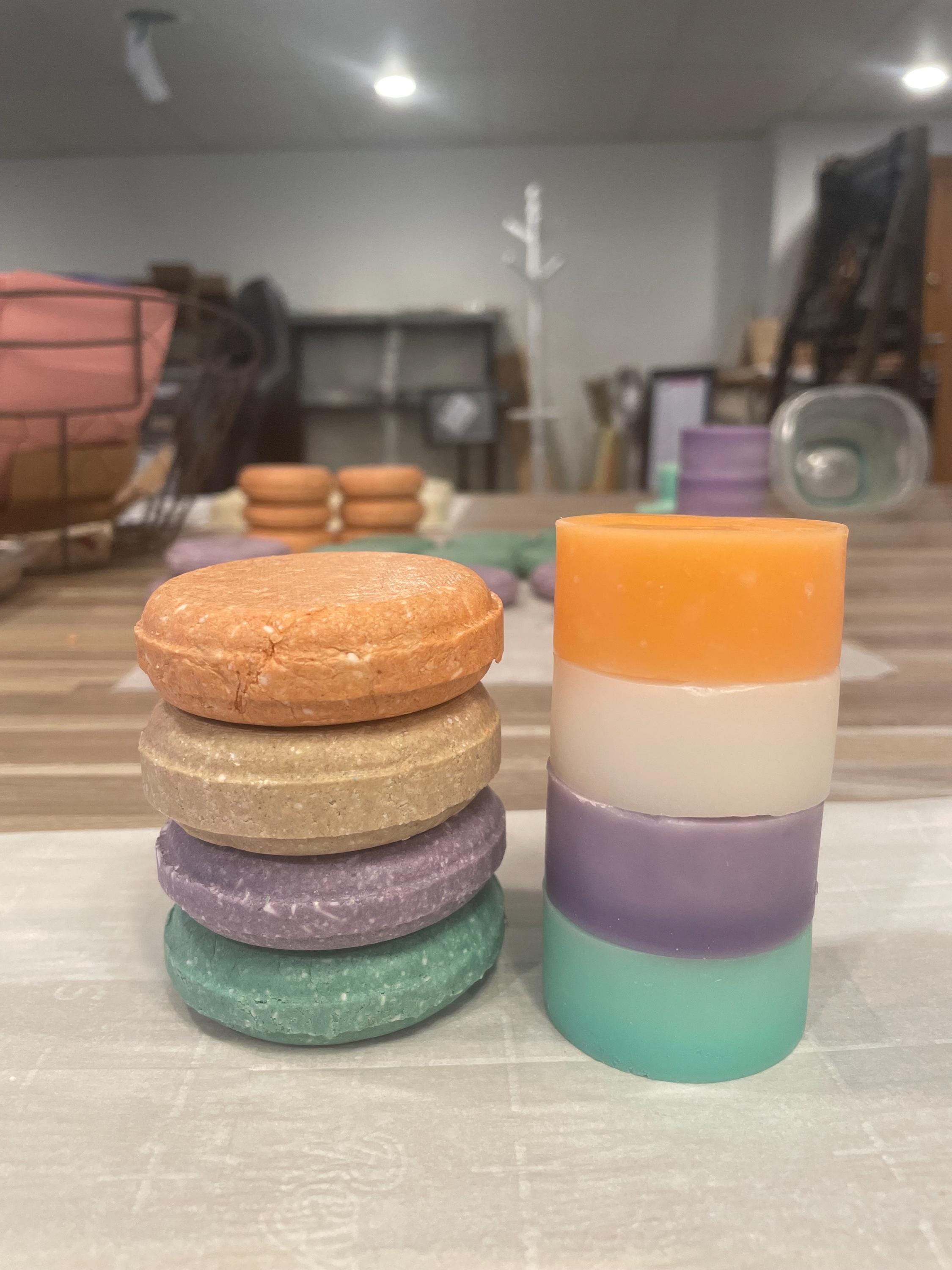 Shampoo Bar and Conditioner Bar Set, marshmallow root infused, natural ingredients, eco-friendly