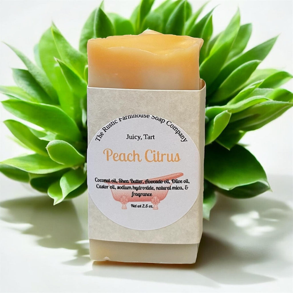 Handcrafted Natural Soap: Shea Butter, Coconut Oil - Prach Citrus Scent