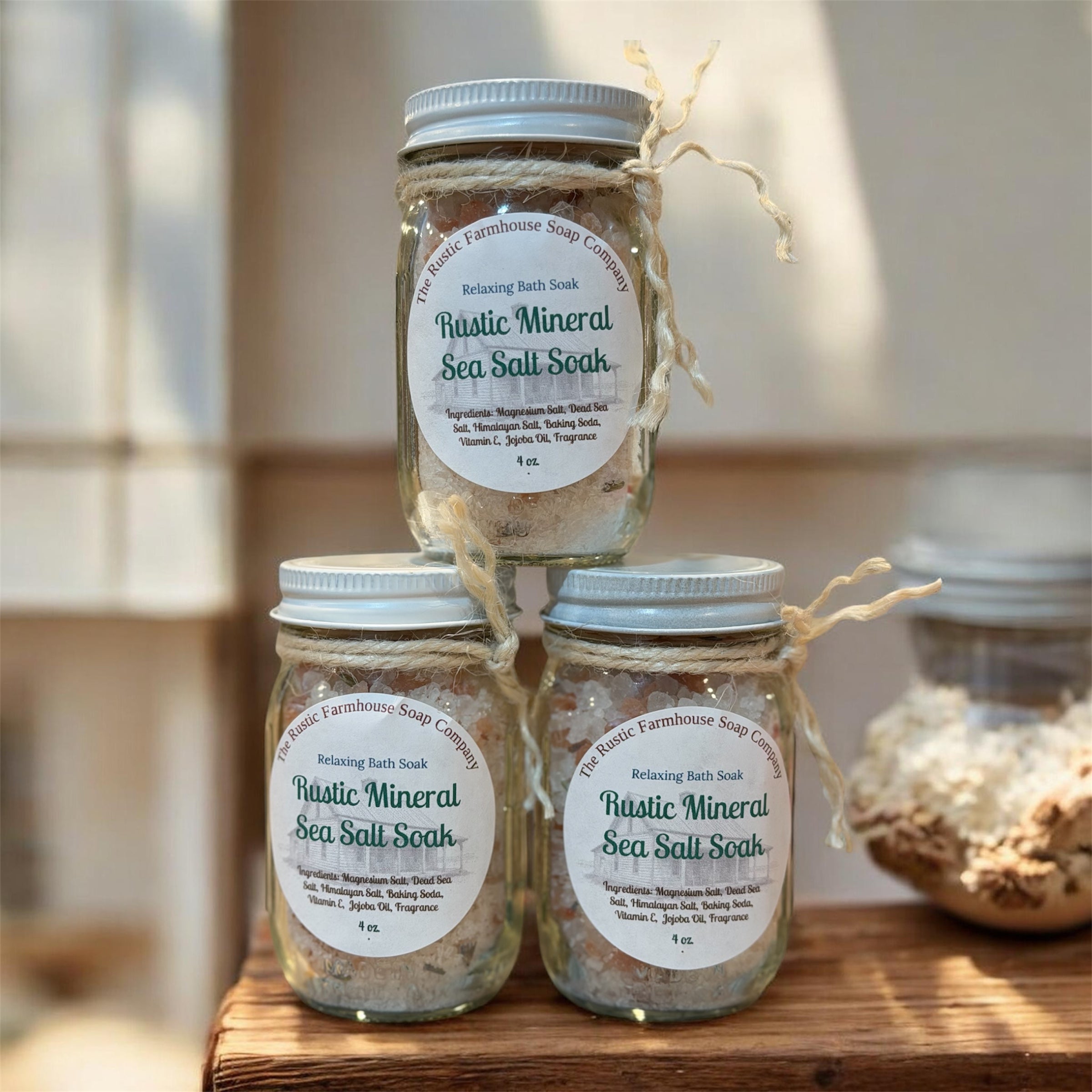 Rustic Mineral Sea Salt  Soak