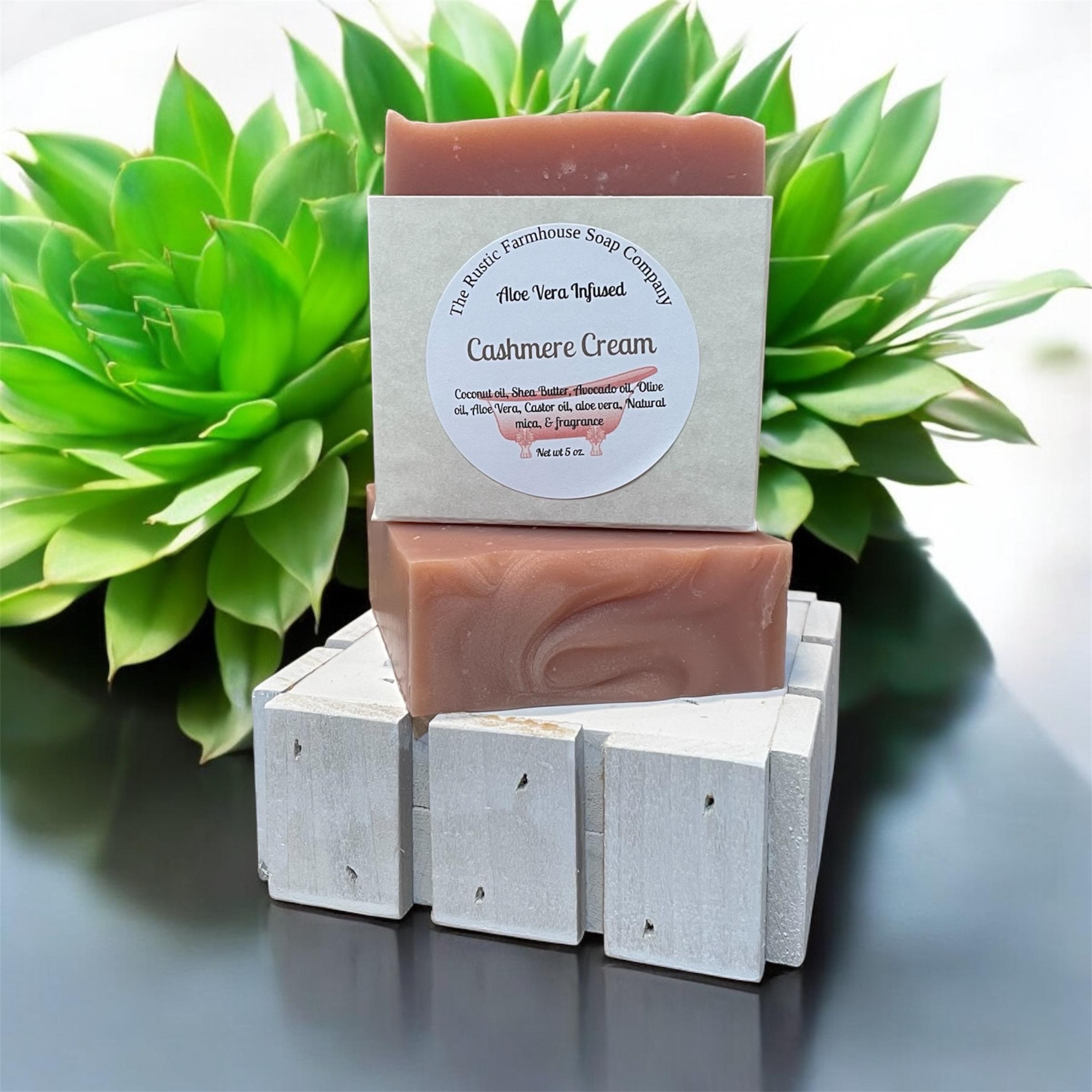 Handcrafted Cashmere Cream Soap: Natural Vegan Bar Soap