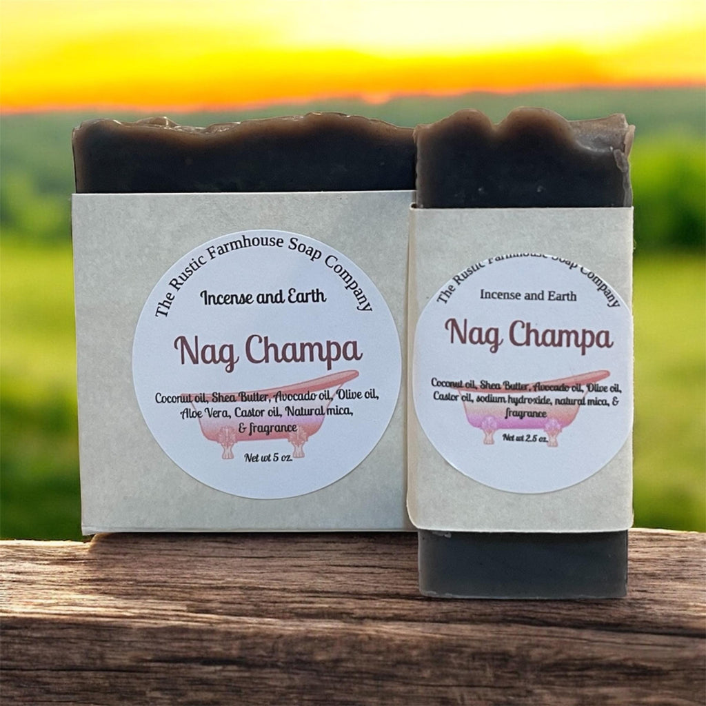 Handcrafted Nag Champa Soap: Natural Shea Butter Soap Bar