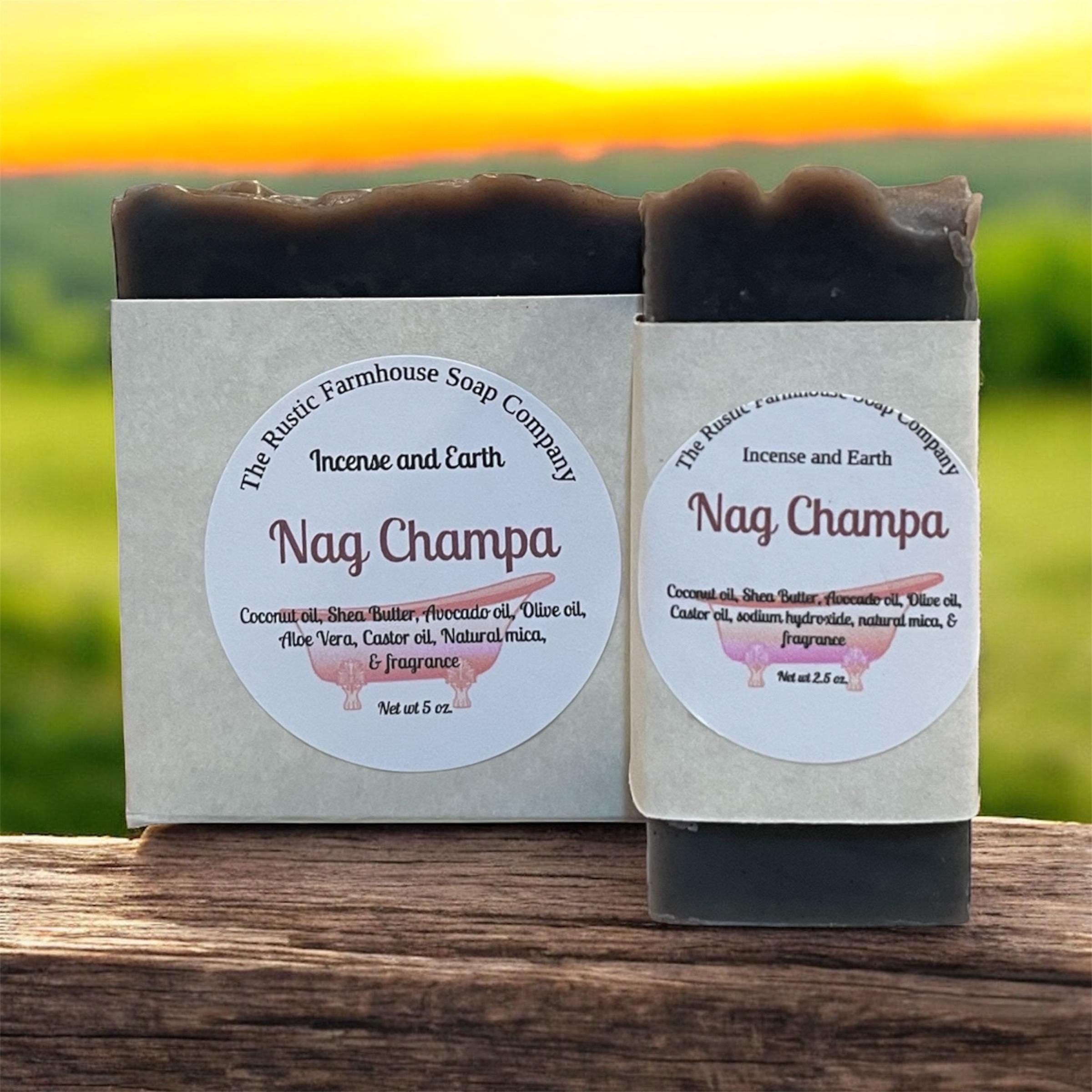 Handcrafted Nag Champa Soap: Natural Shea Butter Soap Bar