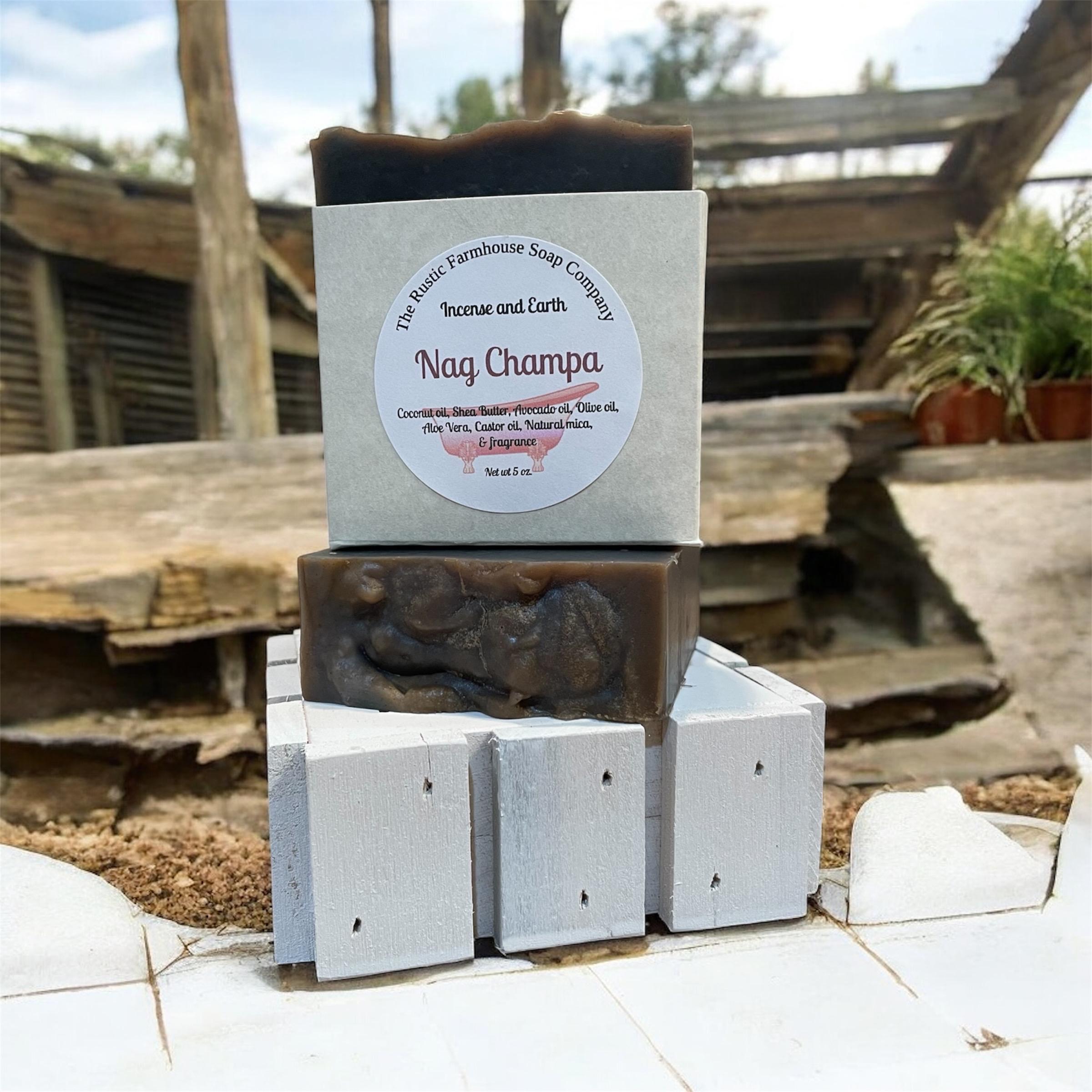 Handcrafted Nag Champa Soap: Natural Shea Butter Soap Bar