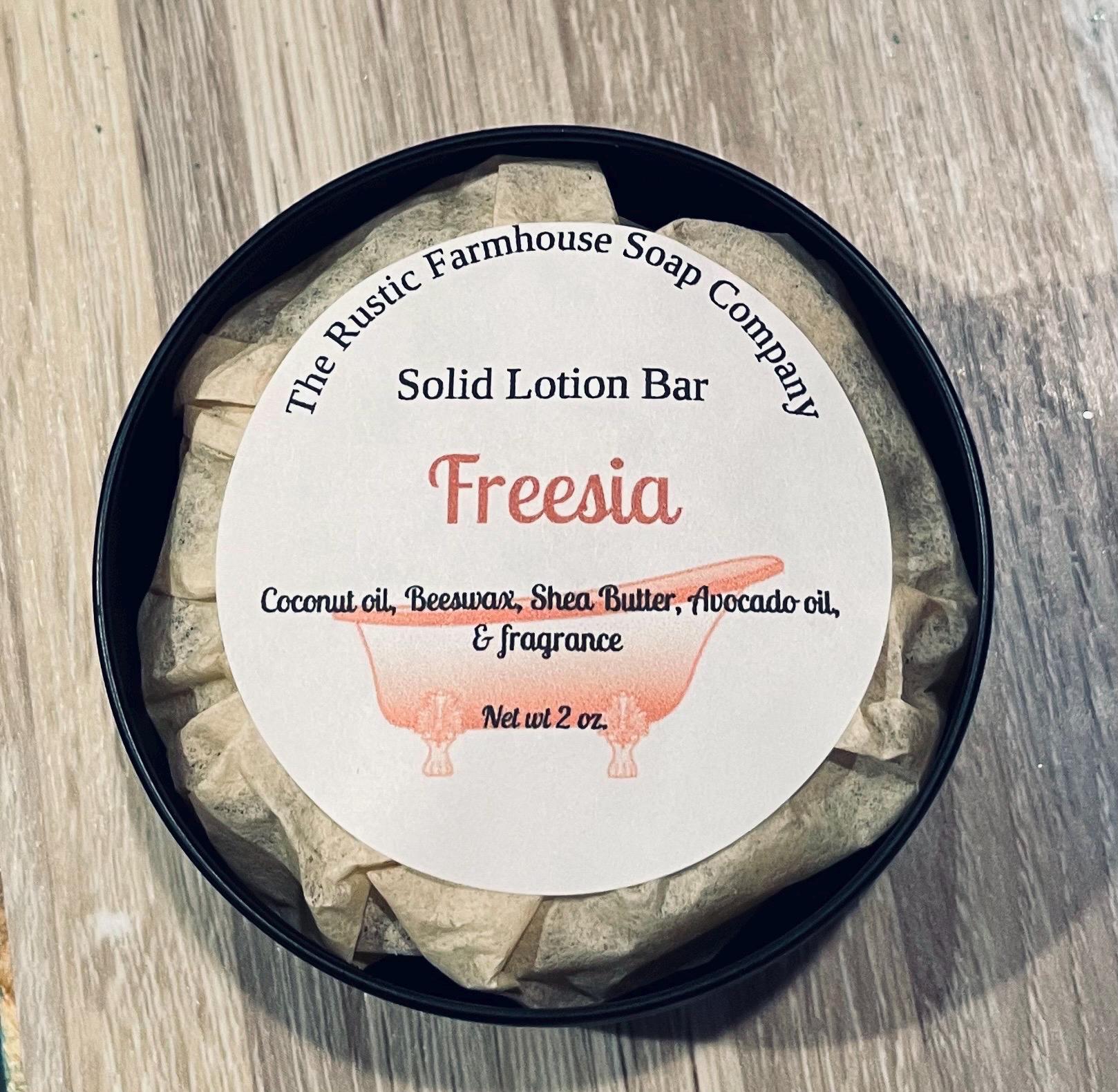 All Natural Solid Lotion Bar: Shea Butter, Beeswax, Coconut Oil