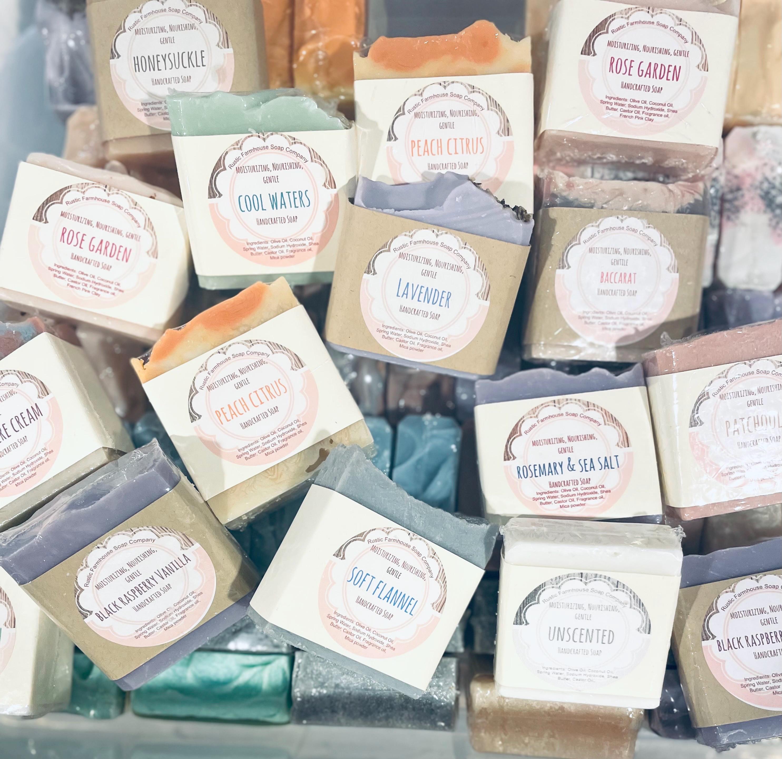 Handcrafted Fresh Linen Soap: Natural Shea Butter, Rustic Farmhouse